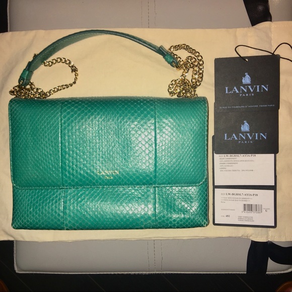 Lanvin Python Mini Sugar Bag RARE* SOLD OUT** - Picture 6 of 8